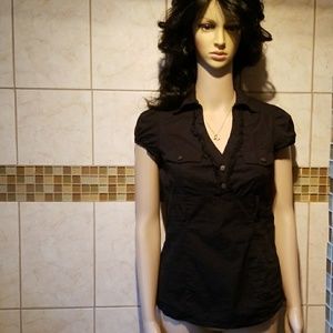Blk short sleeve shirt